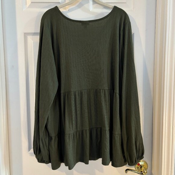 Torrid Tiered Blouson Top - Picture 2 of 4